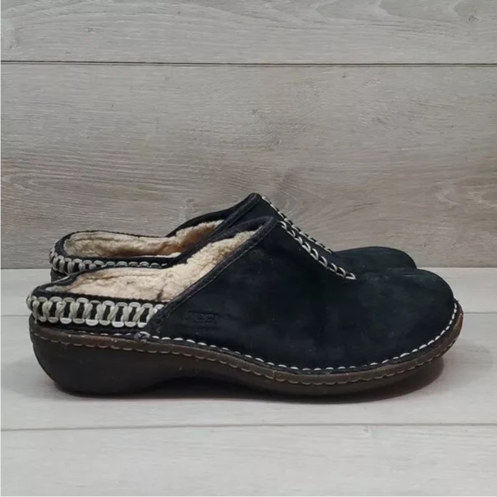 Ugg Australia Women Kohala Shearling SlippeComfort 5177 Leather Mules shoes sz 6 - Picture 2 of 9